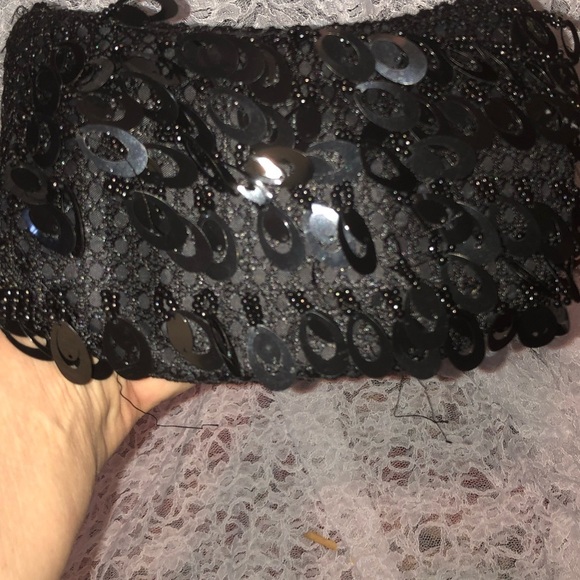 Elegant Black Sequin Clutch - Picture 4 of 5